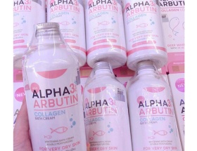  Sữa Tắm Dưỡng Trắng Da Alpha Arbutin 3+ Plus Collagen Bath Cream 350ml